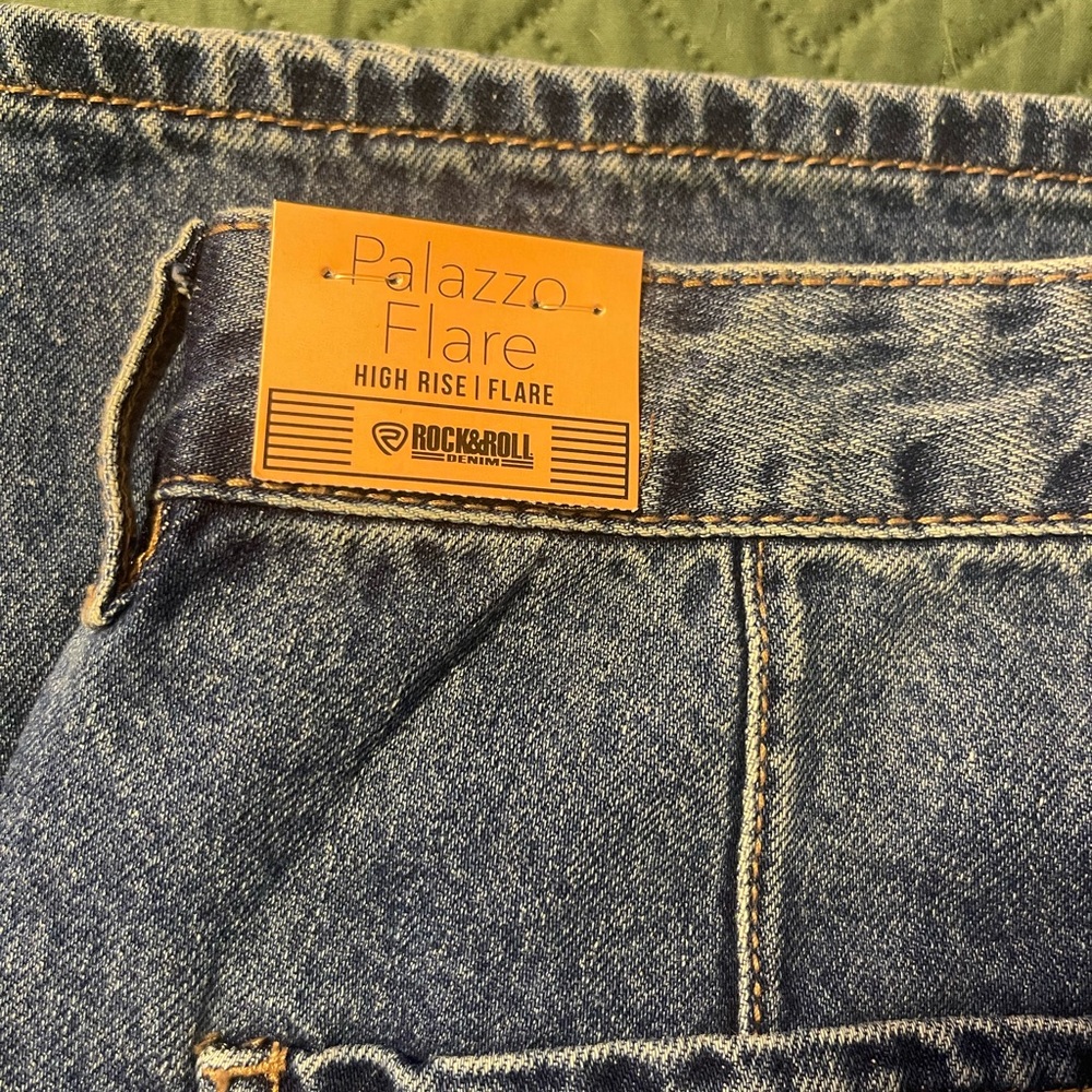 Rock & Roll Denim Palazzo Flare Jeans